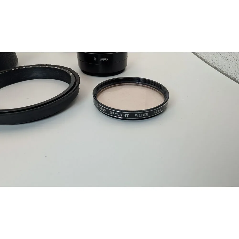 Vintage Camera Lenses With Case